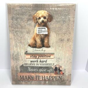 Inspirational Dog Canvas Wall Art 16x12